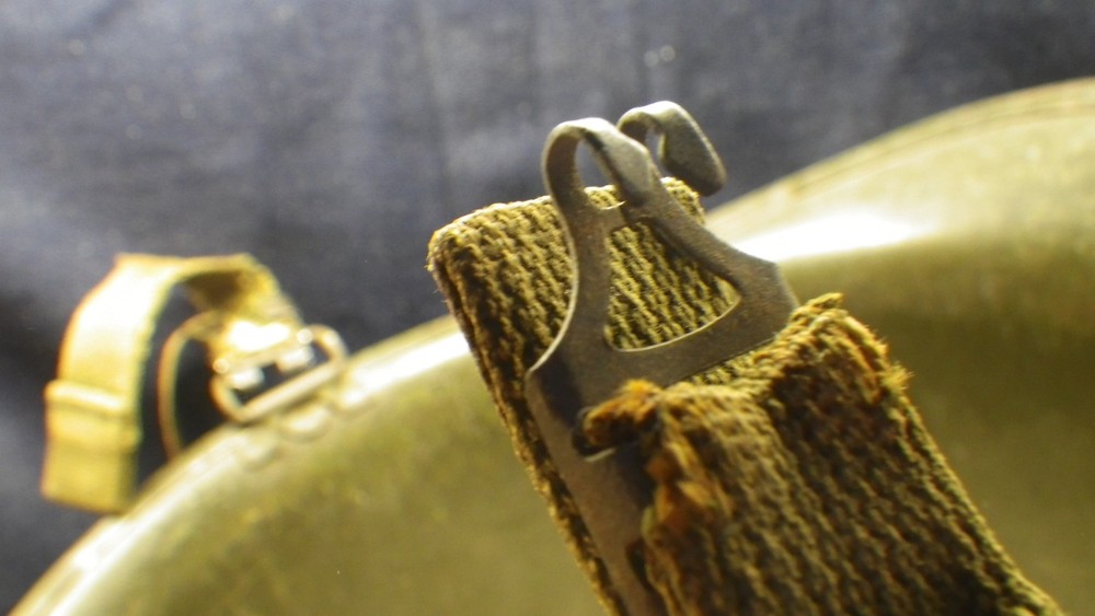 WWII M1 Helmet Front Seam
