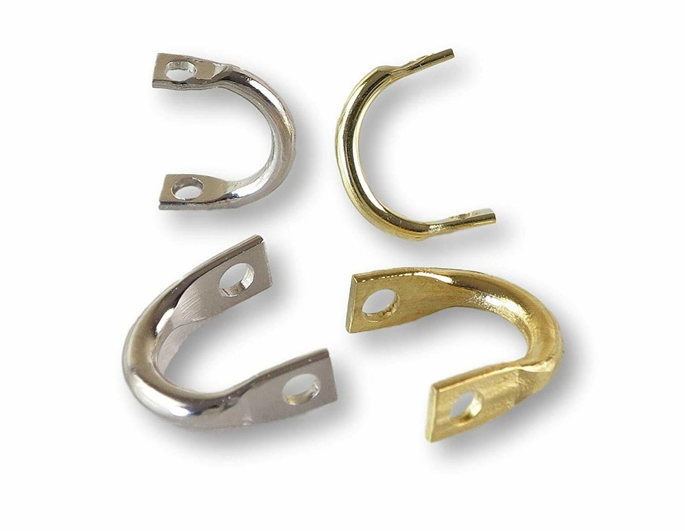 50 Pcs Clevis Connectors solid brass / Folded Clevis