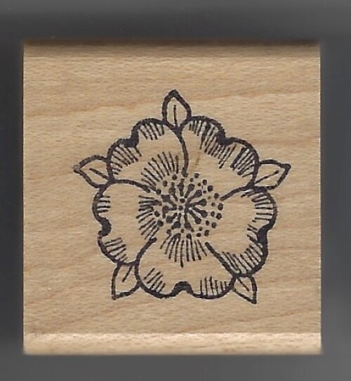 Azadi Earles Flower Rubber Stamp