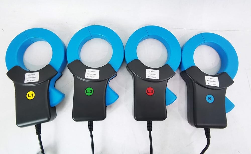 3-Phase 4-Wire Power Quality Analyzer With 4PCS 1000A Current Clamp Ф68mm