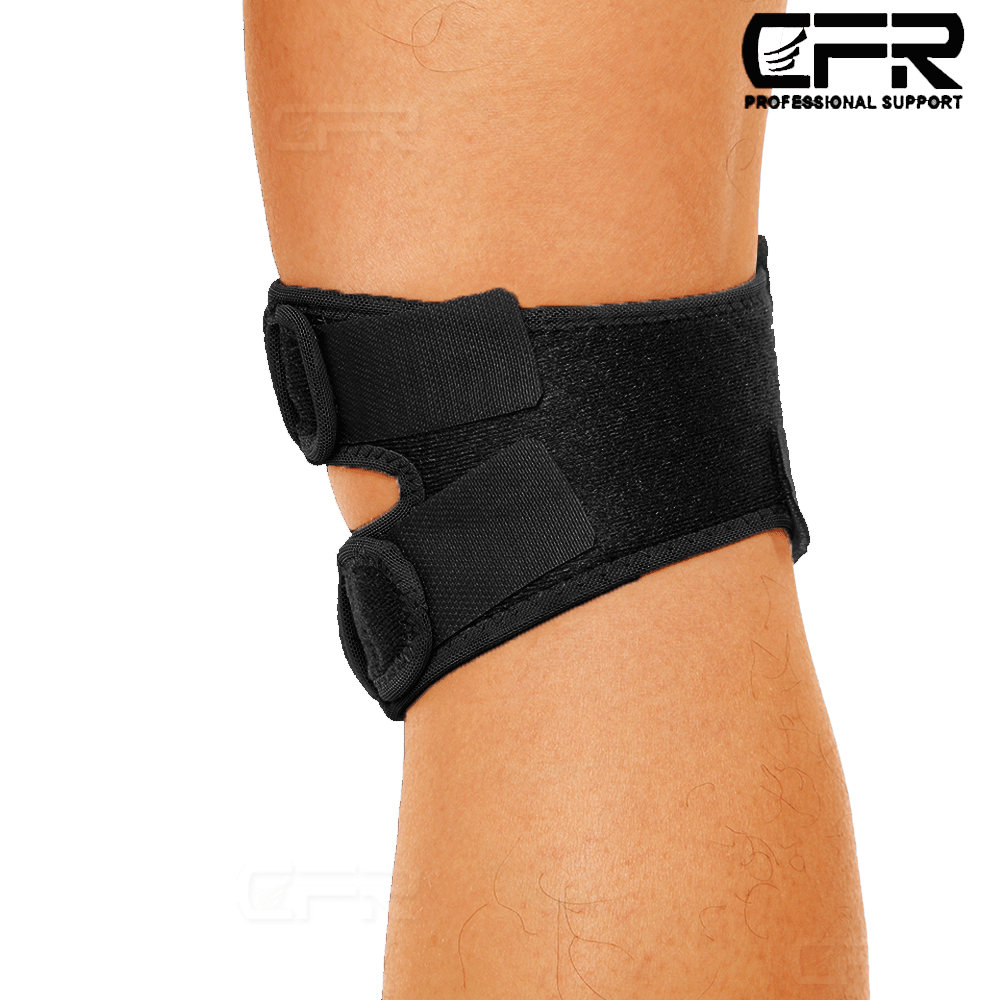 Silicone Knee Brace Sport Support Strong Meniscus Protection Compression Strap