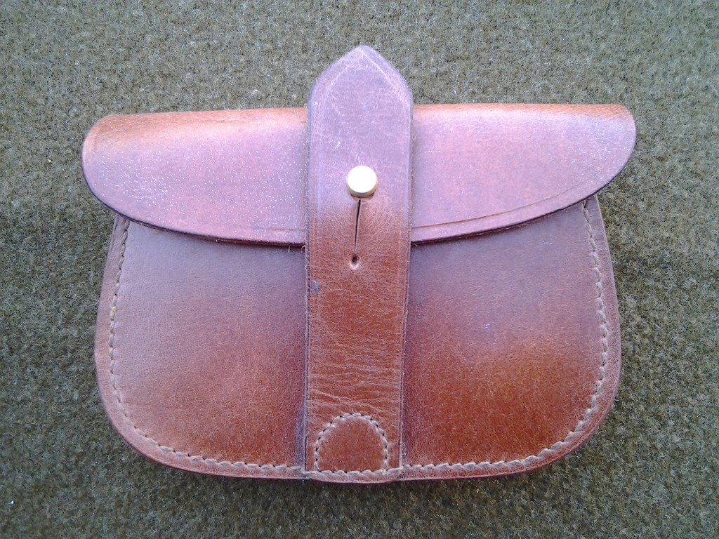 Leather Ammo Pouch for British Sam Browne Belt
