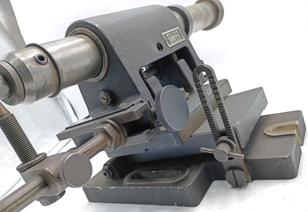 Weldon End Mill Tool Sharpening Grinding Fixture w/ Tilting Sub Base 2035163