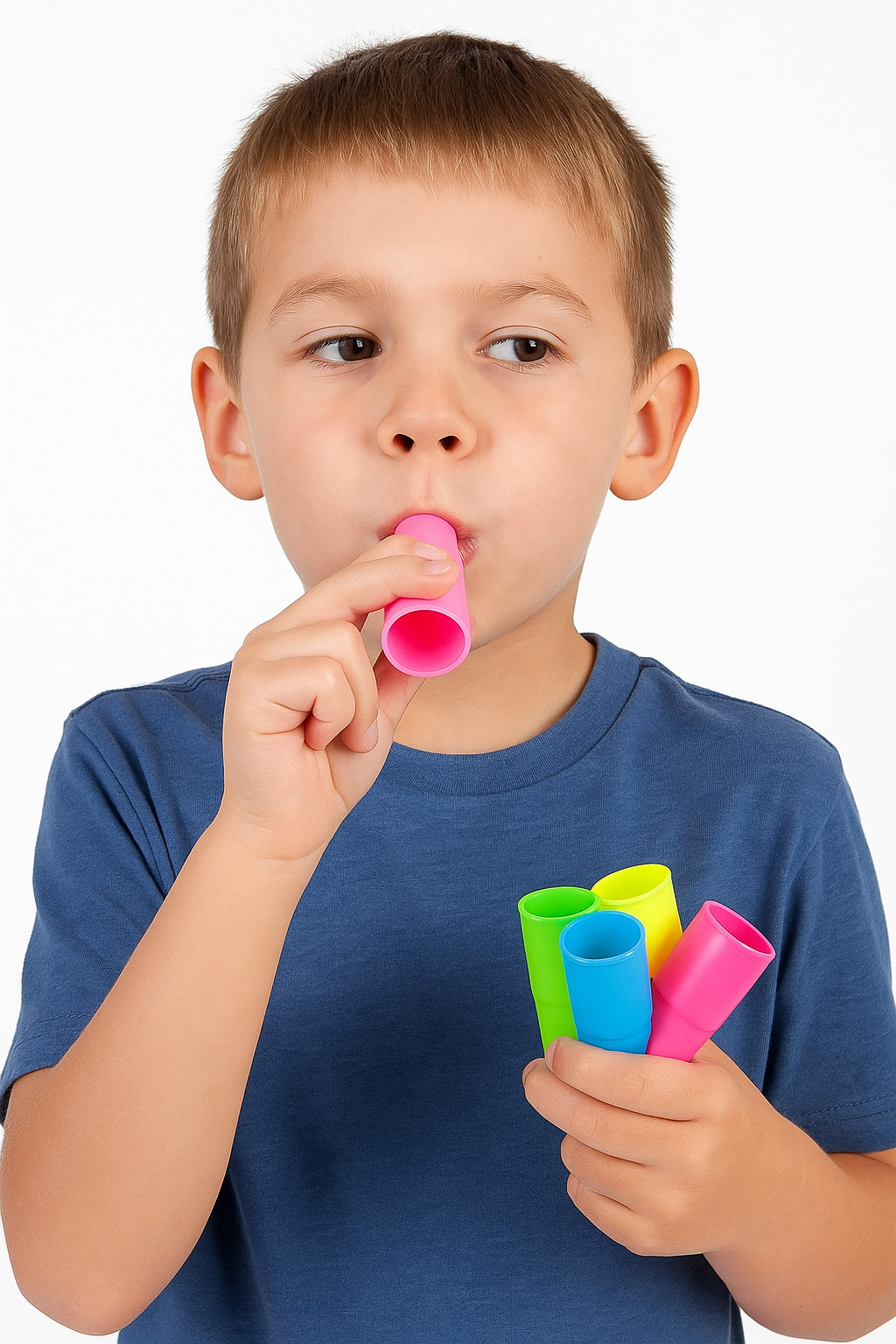 Siren Whistles (12 Pack) Assorted Colorful Plastic Party Favors