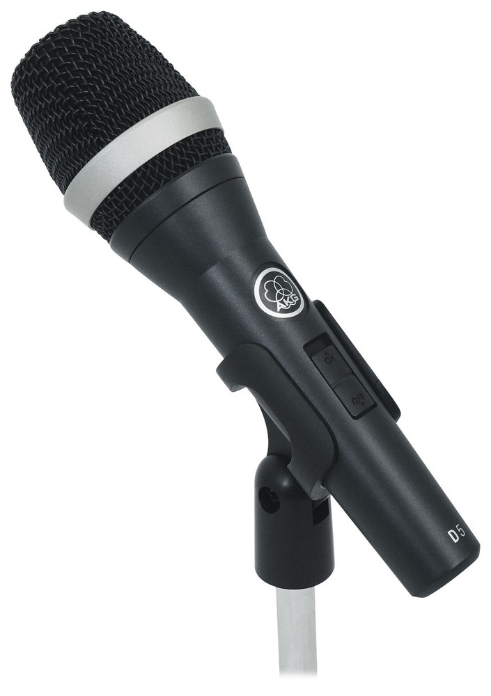 AKG D5S Dynamic Cardioid Pattern Vocal Microphone with On/Off Switch D5 S Mic