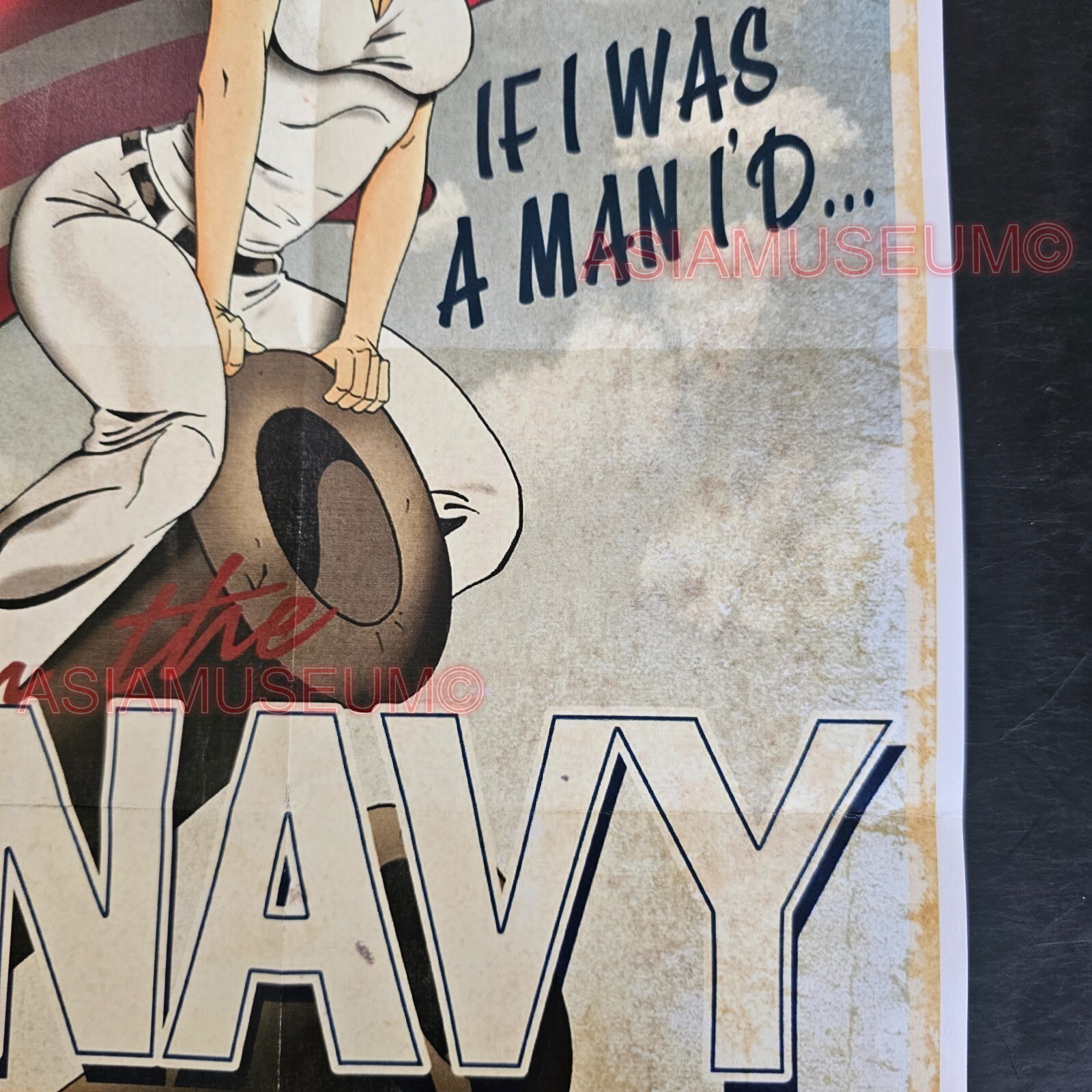 1944 WW2 USA AMERICA WOMEN ARMY SOLDIER NAVY WAR MILITARY PROPAGANDA POSTER G88