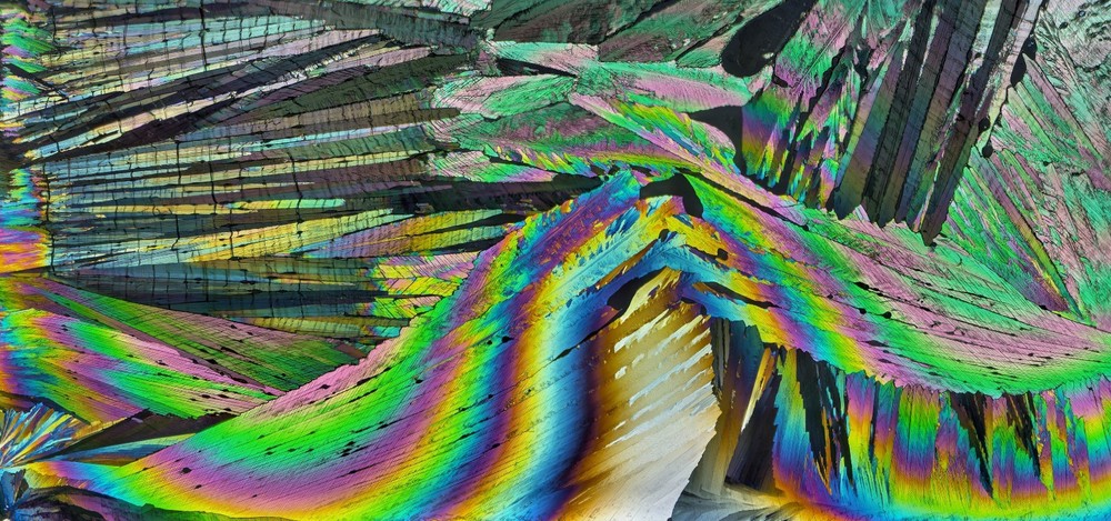 Microscope slide for polarization, Adipic Acid