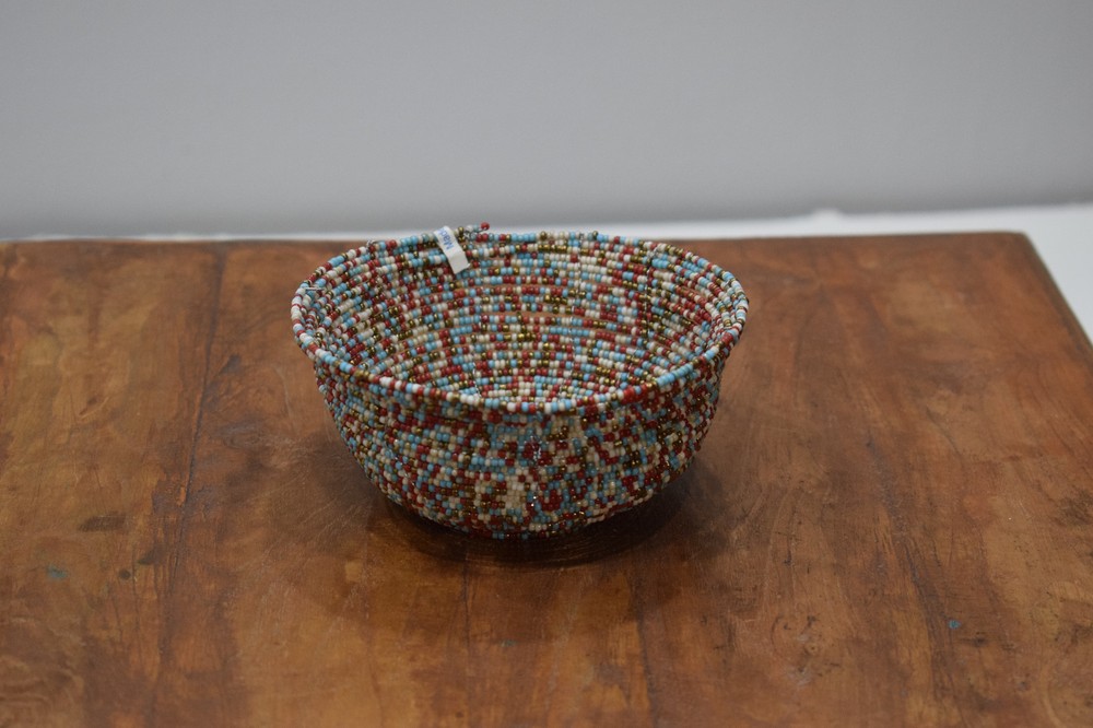 Baskets Indonesian Assorted Round Wire Beaded Baskets