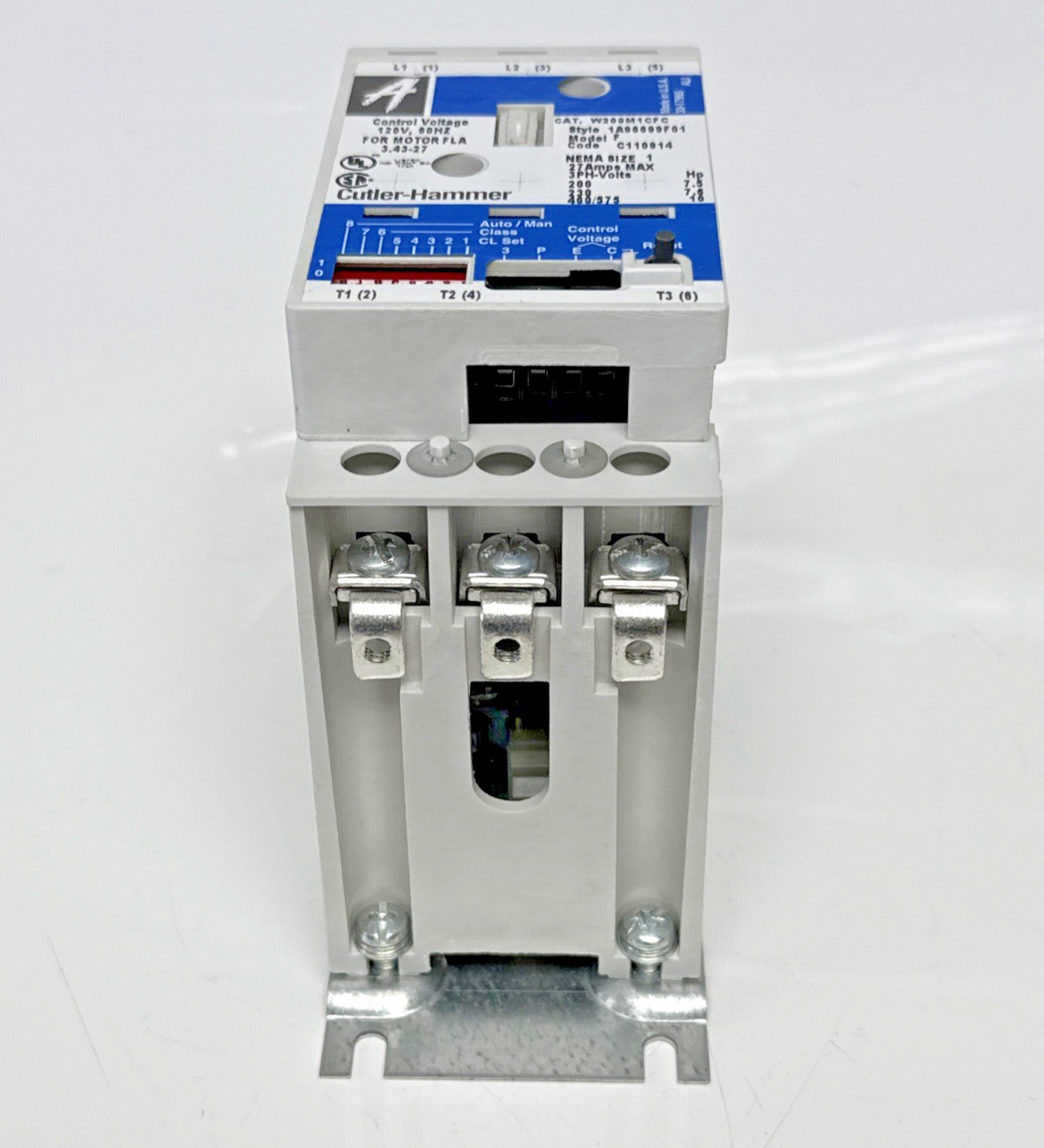 Eaton Cutler-Hammer W200M1CFC NEMA Size 1 Starter 3P 120V Coil