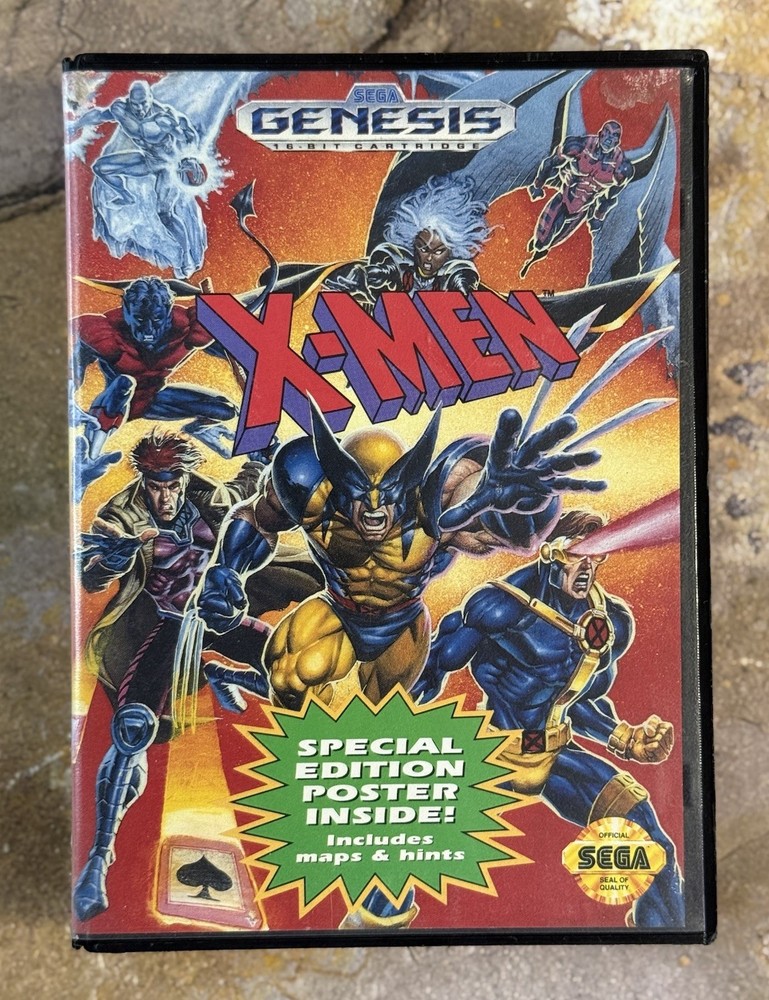 X-Men Case -Sega Genesis **AUTHENTIC, SEE DESC**