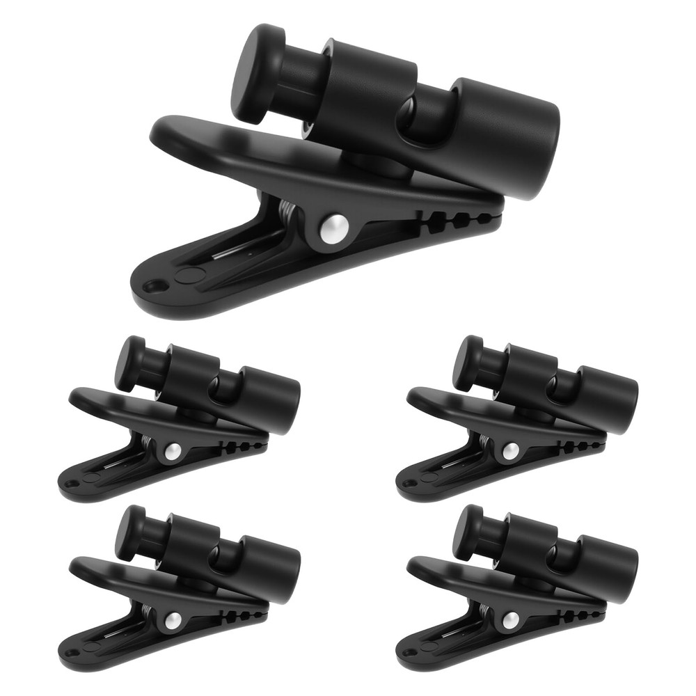 5 Pack Headphone Wire Clips Headset Wire Clip For Earphone Wire Black Cable C...