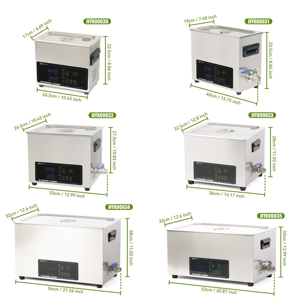 U.S. Solid 30L Digital Ultrasonic Cleaner 28/40kHz Dual-Frequency