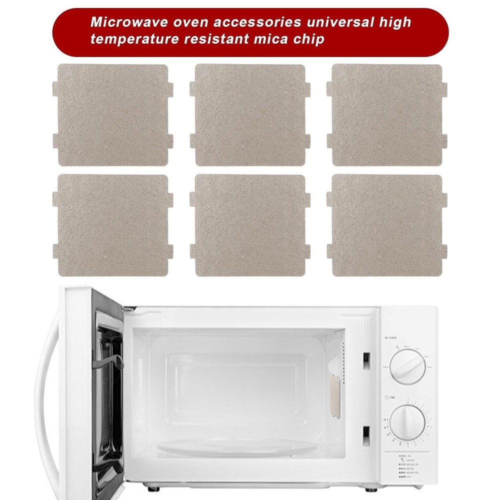 Universal Microwave Waveguide Covers - 6 Mica Sheets for Better Efficiency
