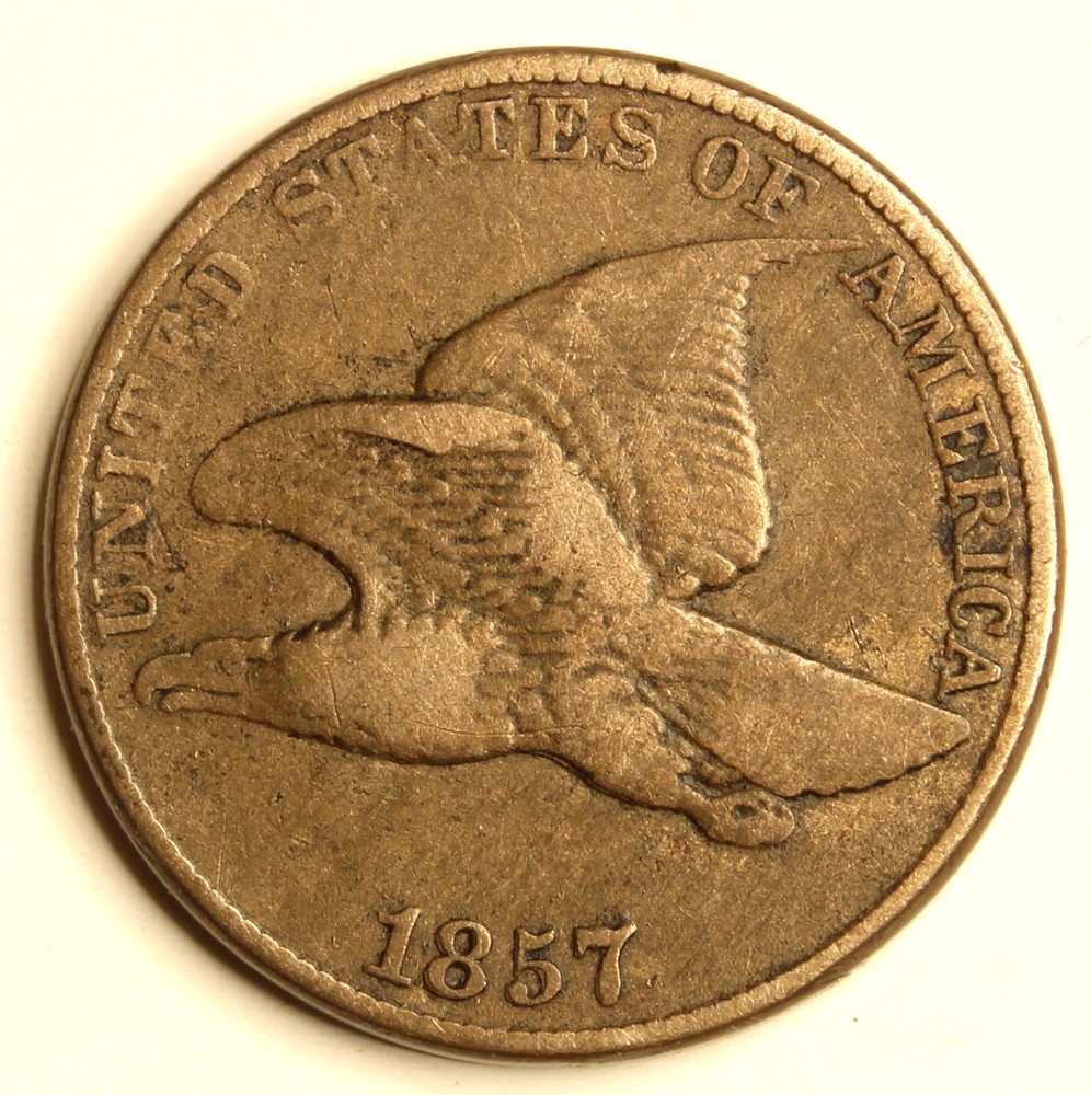 1857 flying eagle cent- Choice EF-SMH1010