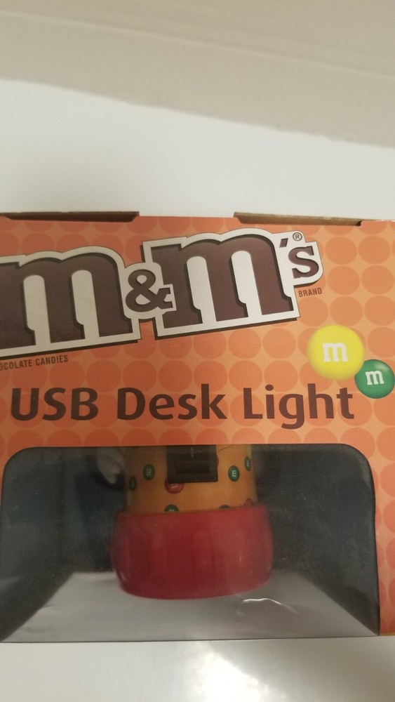 Collectible M&M's Adjustable USB Computer / LED Desk Light ~ Yellow Peanut