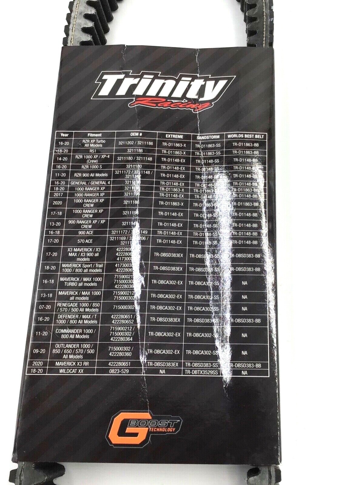 2017-2023 Can-Am Maverick X3 Turbo WORLDS BEST BELT Bad Ass G Boost Drive Belt
