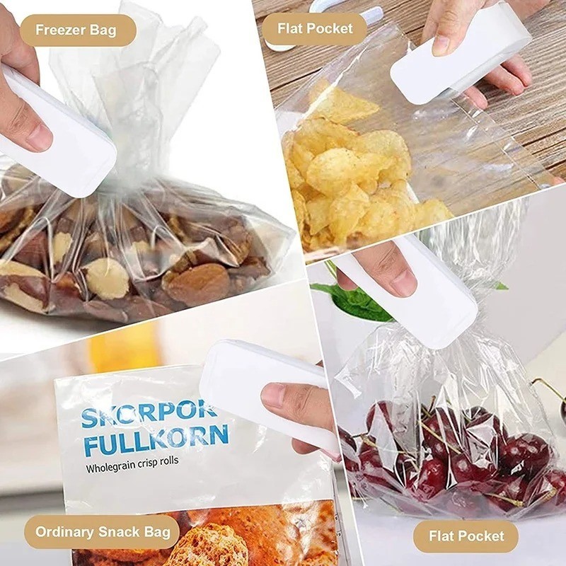 Mini Heat Bag Sealer Portable Thermal Plastic Food Packaging Sealing Machine US
