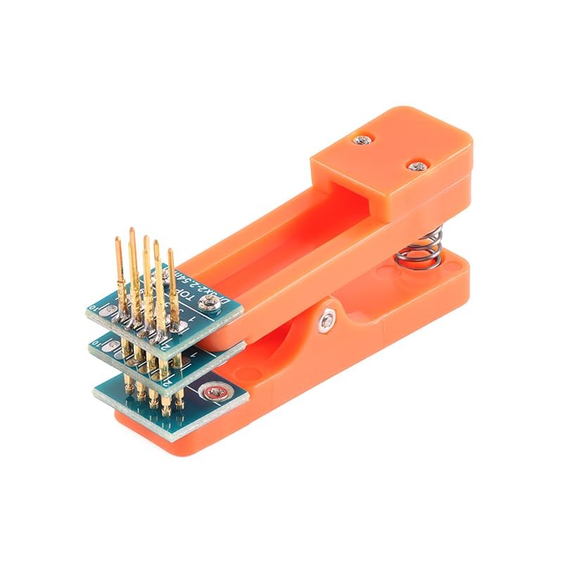 2 PCS 2.54mm Double Row 4-Pin Test Clip Module Board with Wire Programmer