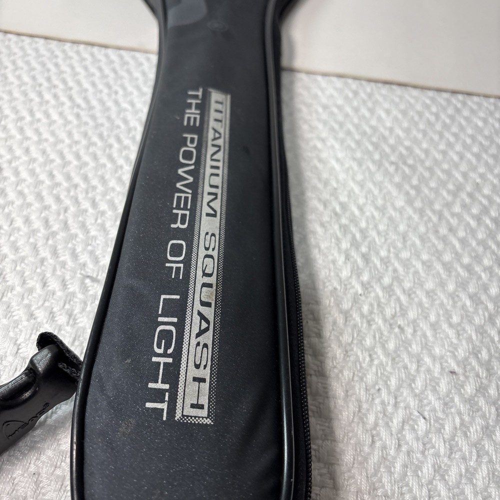 Head Ti 150 Power Zone Squash Racket Titanium, With Case
