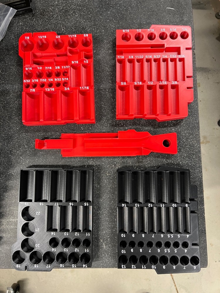 Mechanic (93) Socket organizer for Milwaukee Packout 11 bin low profile