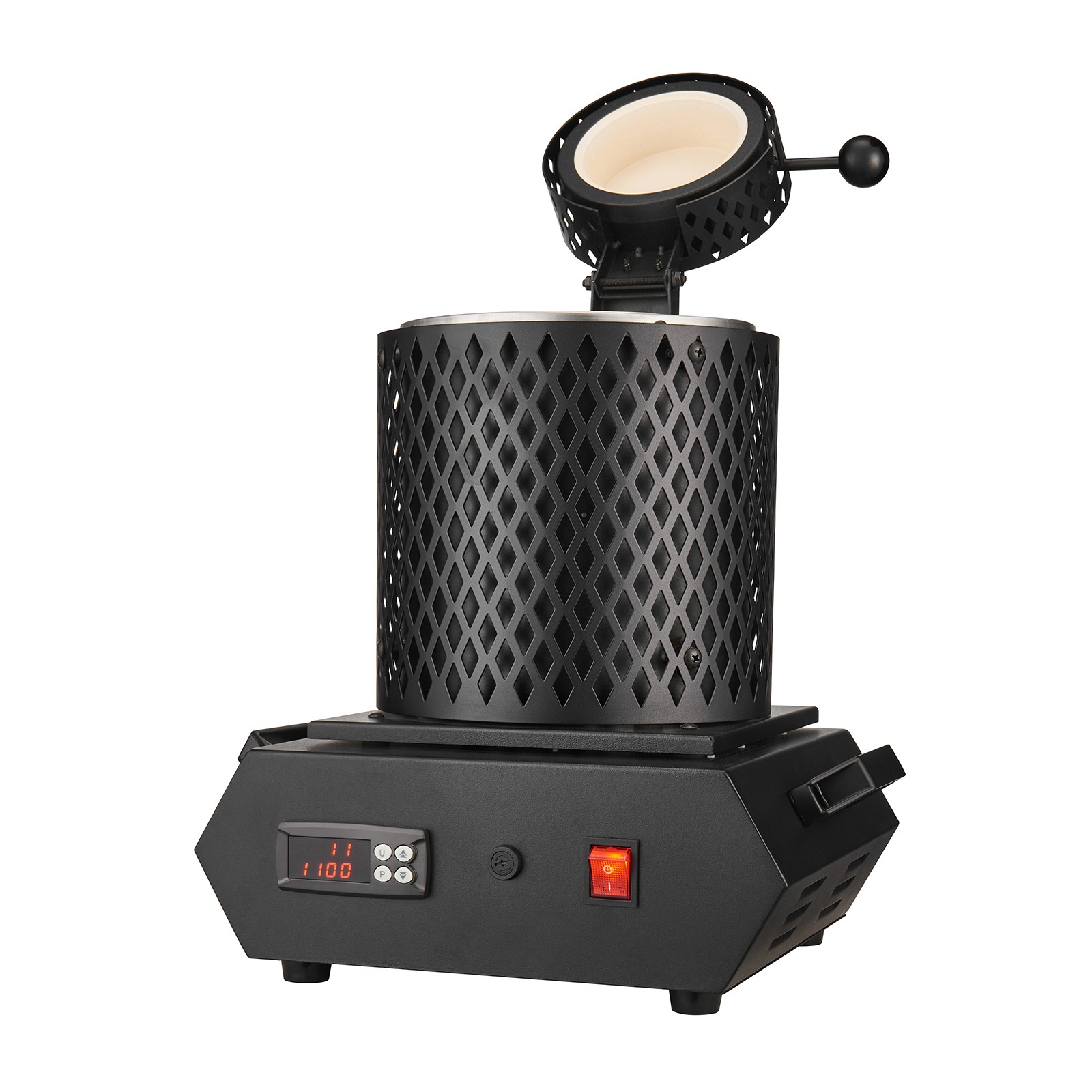 Uimoso Electric Gold Melting Furnace 1350W with Digital Control and 2 Crucibles