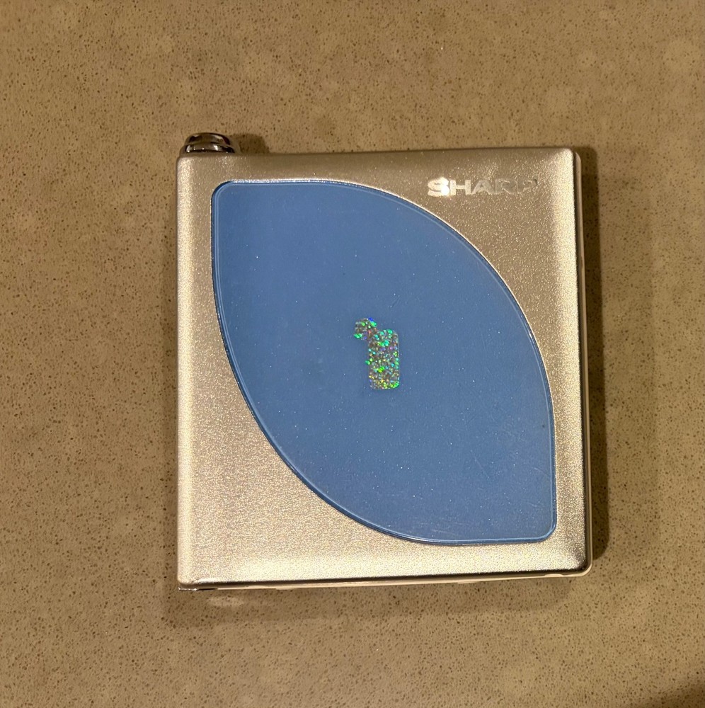 As-is Sharp MD-DP700 Blue Minidisc Player MD Walkman