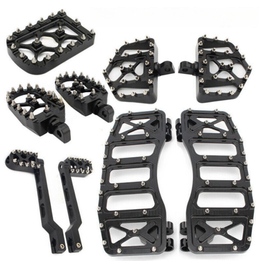 Foot Pegs Floorboards Brake Arm Shifter Levers Pegs MX Style For Harley Touring