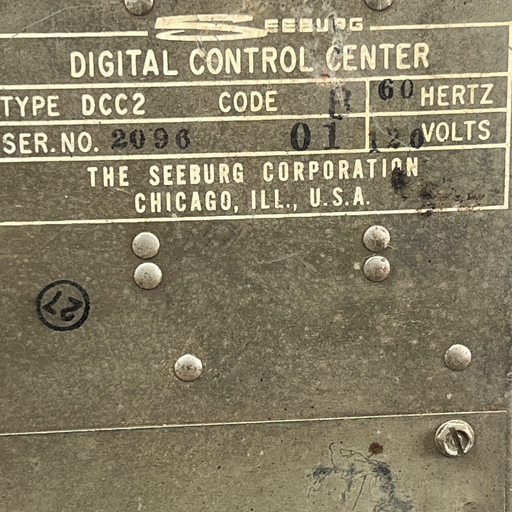 JUKEBOX SEEBURG USC1/USC2 DCC2 - UNTESTED AS/IS DIGITAL CONTROL CENTER