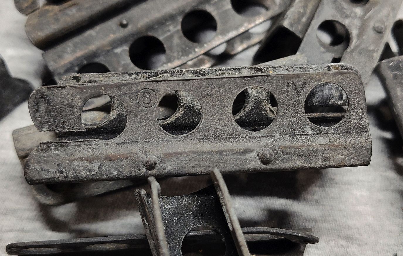 Original WWI/WWII 303 British 5 Rd Stripper Clips/Chargers, Lot of 5, FREE OILER