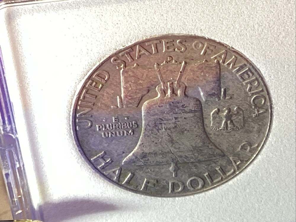 1960 D FRANKLIN HALF 💰in BCW SLAB