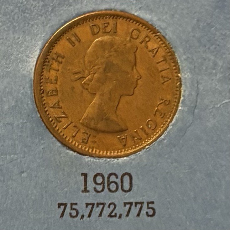 Canada Coins 1960 one(1) cent