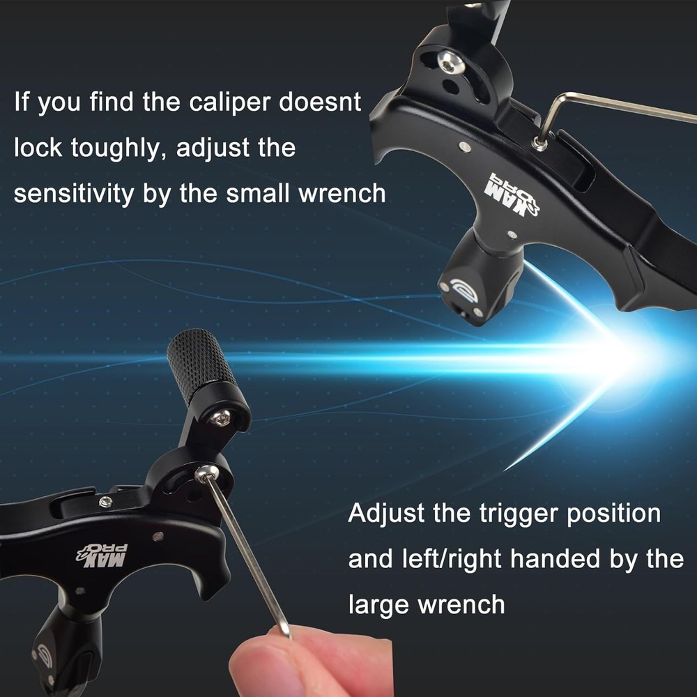 Bow Release Archery Release 360° Rotatable Thumb Release for Compound Bow
