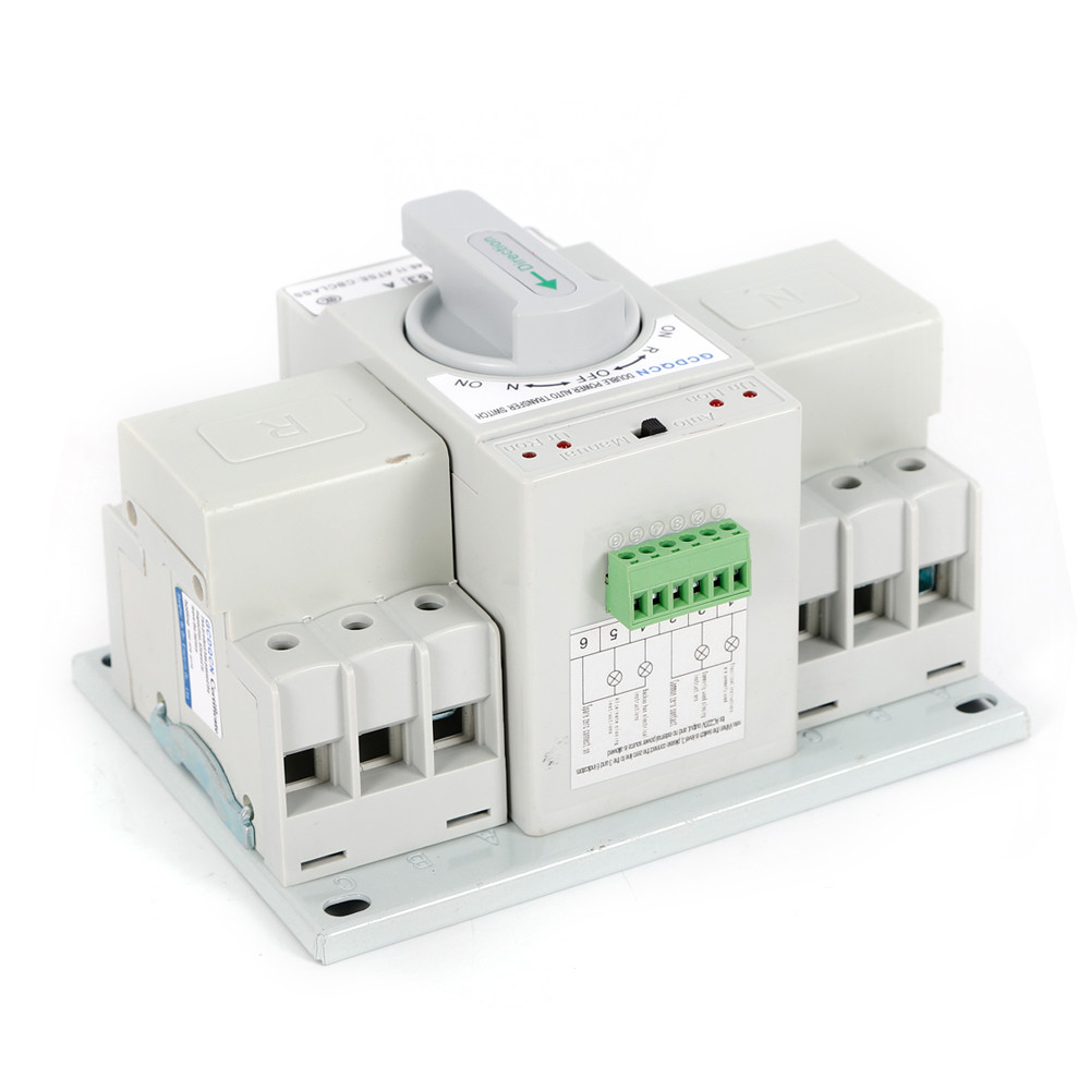 ATS 63 Amp Dual Power Automatic Transfer Switch for Generators 50/60Hz