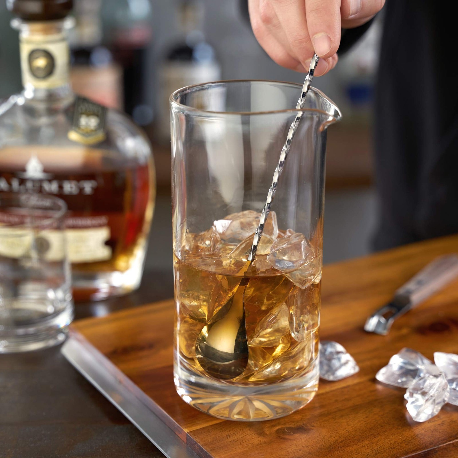 Viski Gunmetal Weighted Stainless Steel Barspoon, Japanese Twisted Stem Handl...