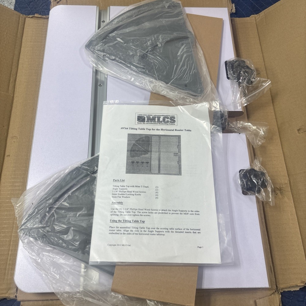 mlcs 9764 tilting table top for horizontal router table