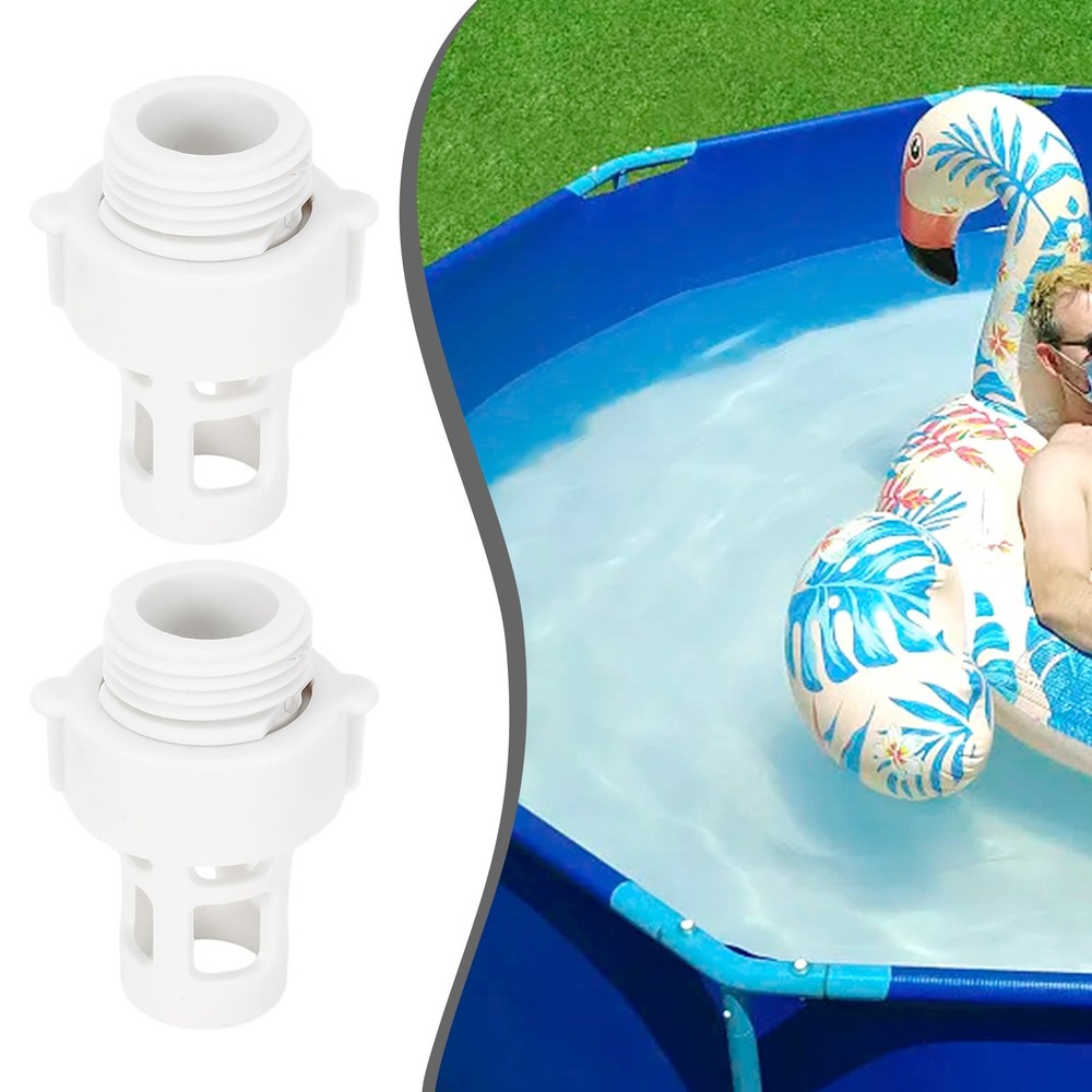 Replacement Adapter for Intex Round Pool Hose Drain Solid Plastic Construction