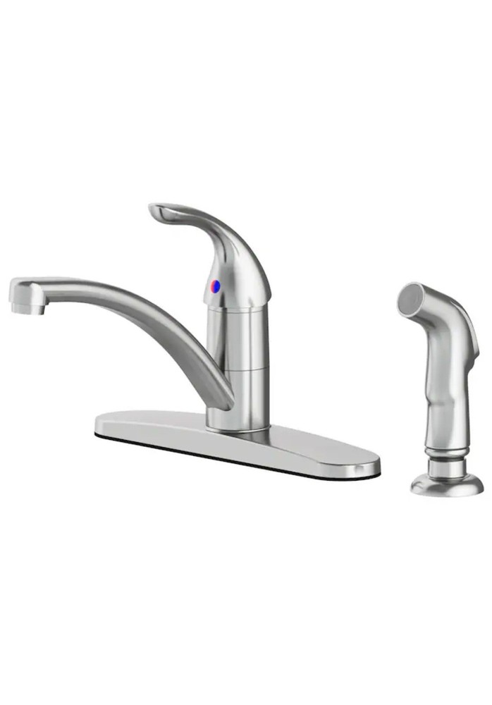 Project Source Everfield Kitchen Faucet Single-Handle with Side Spray