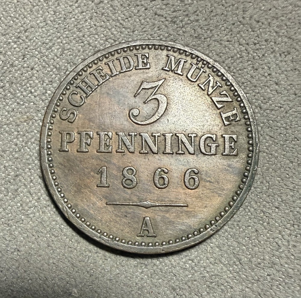 Austria 3 Pfennig 1866 A