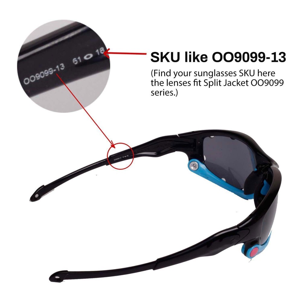 Walleva Polarized Transition/Photochromic Vented Lenses For Oakley Split Jacket