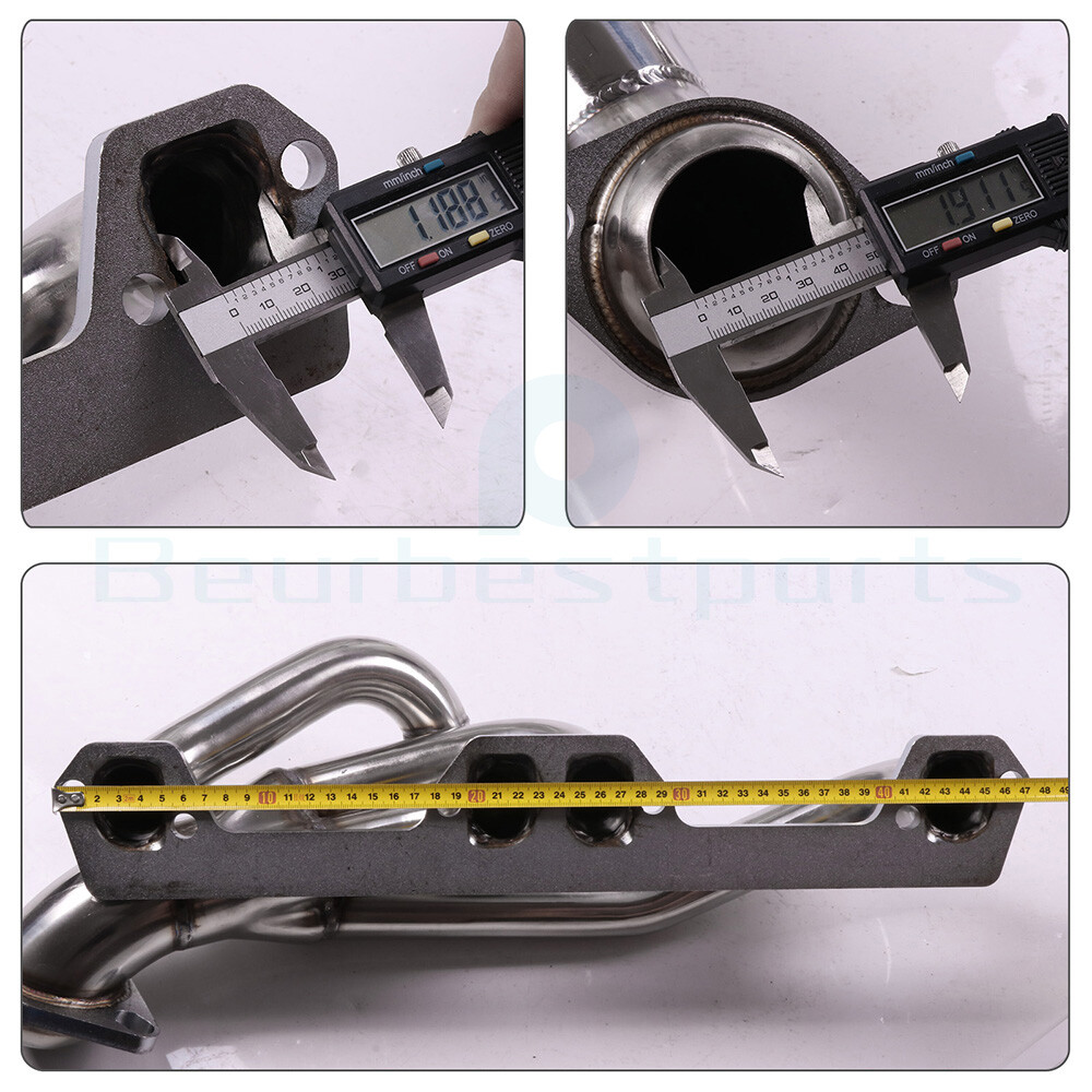 STAINLESS HEADER For 94-03 DODGE RAM DURANGO/DAKOTA 5.2/5.9 V8 EXHAUST MANIFOLD