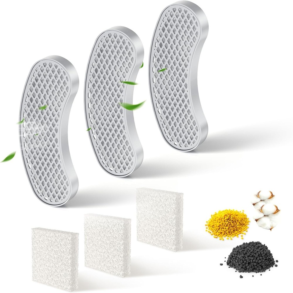 3-Pack Filters Replacement & 3-Pack Pre-Filter Sponges for 9~12 Weeks Usage