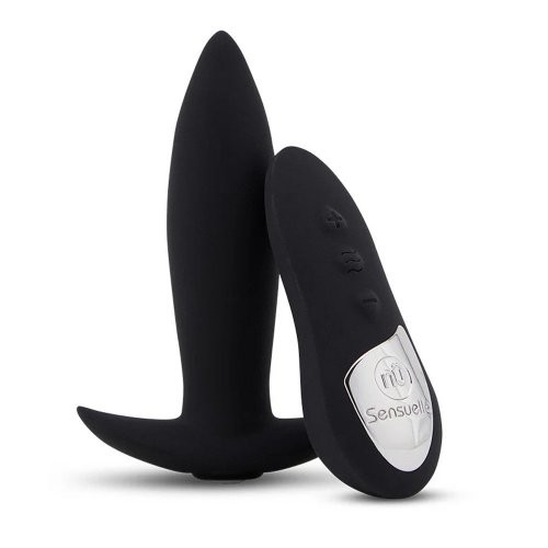 Nu Sensuelle Mini-Plug Vibrating Plug with Remote Control - Black