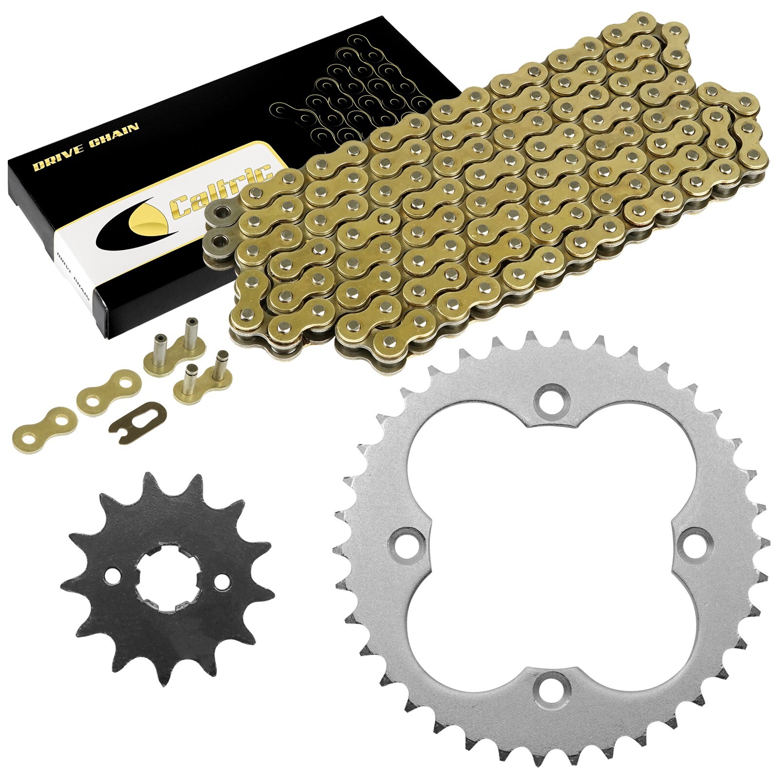 Drive Chain & Sprockets Kit for Honda TRX300EX TRX300X Sportrax 300 1993-2009