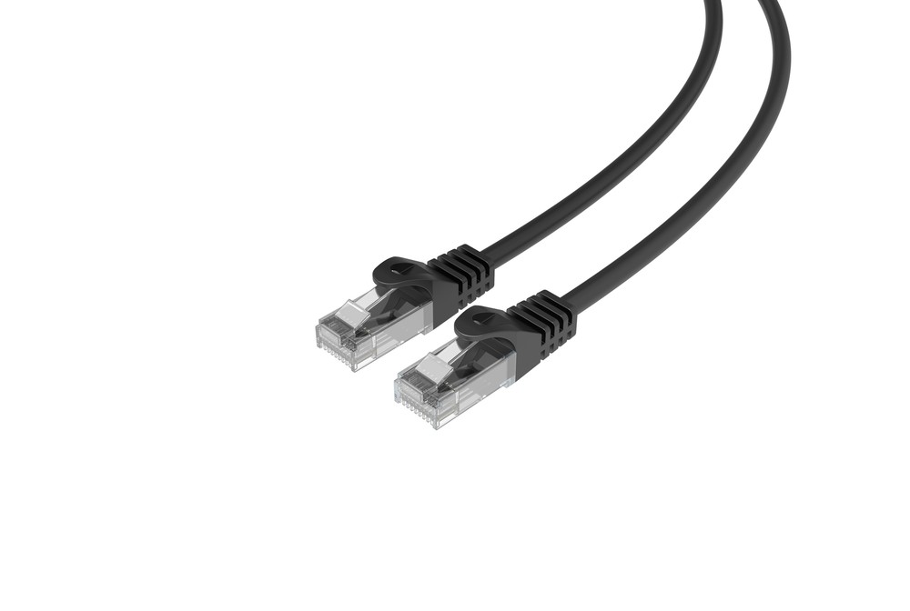 CAT6 Slim Ethernet Patch Cable Black 28AWG 3FT 25 PACK