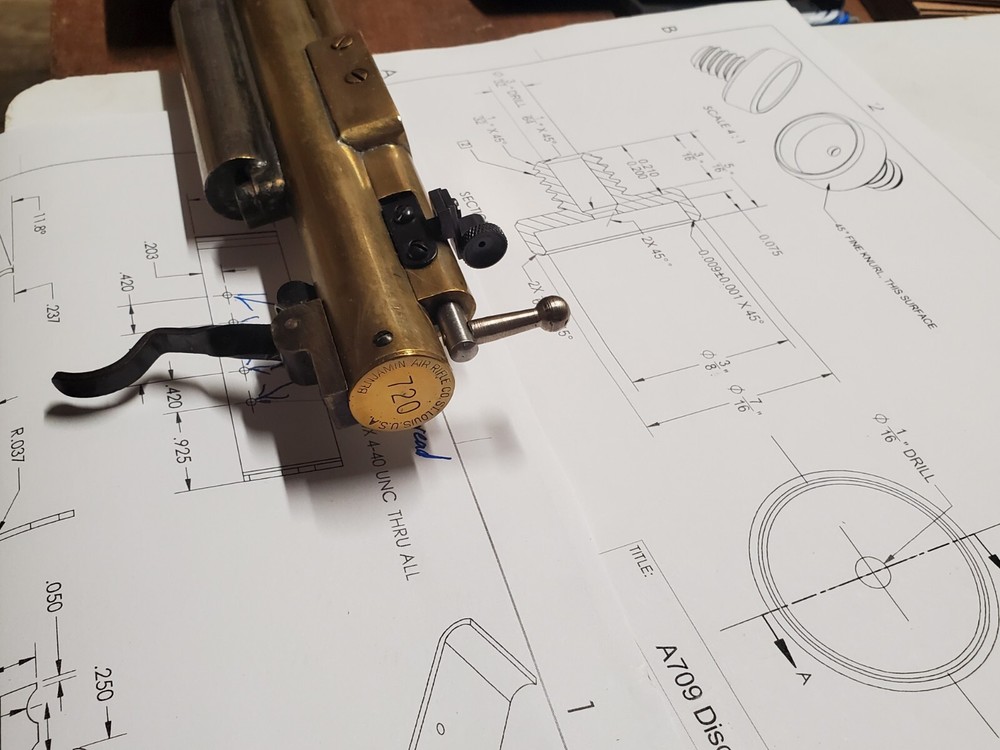 3 Benjamin #273 peep sight.