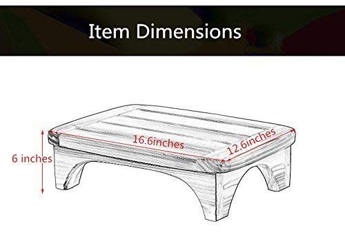 Solid Wood Bed Step Stool Super Large/Bedside Steps for High Beds/Solid Wood ...