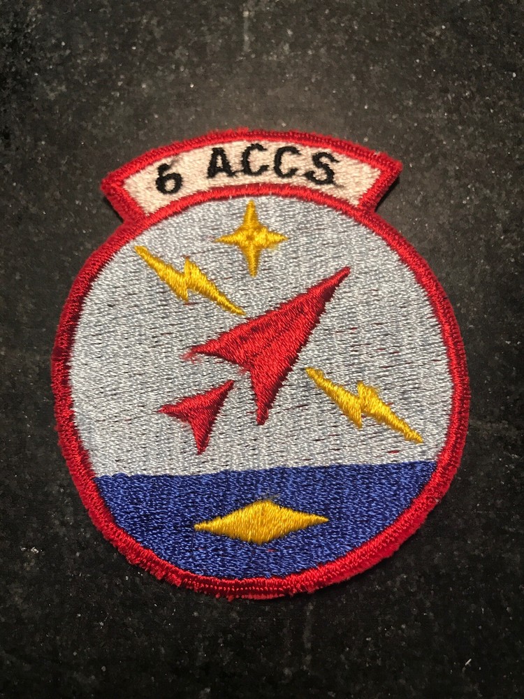 Rare Vtg Cold War 70s 6th Airborne Command Control Squadron Patch 3” USAF ACCS
