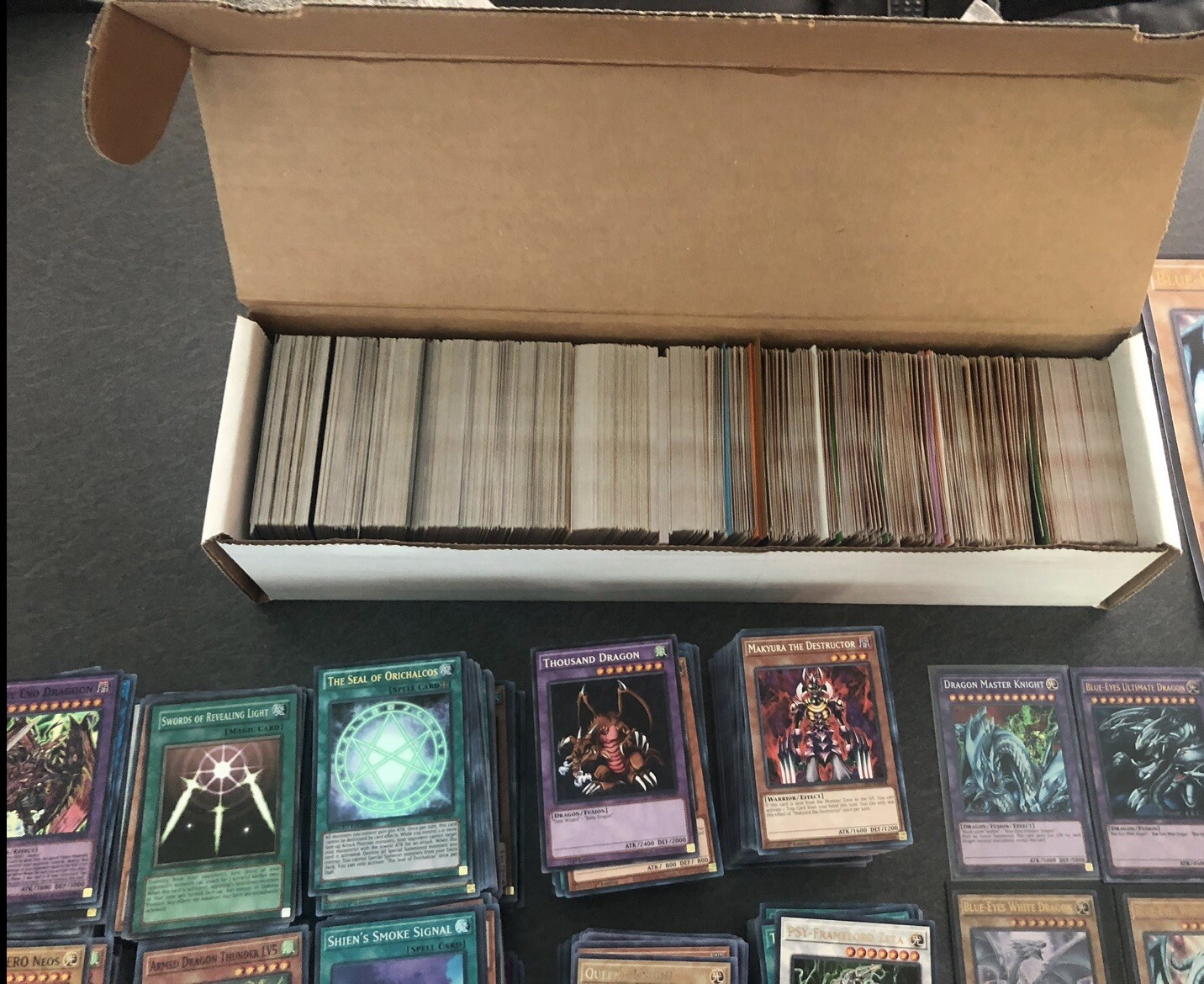 1000 YUGIOH CARDS INSTANT COLLECTION HUGE LOT W/ 100 HOLO FOILS & RARES!