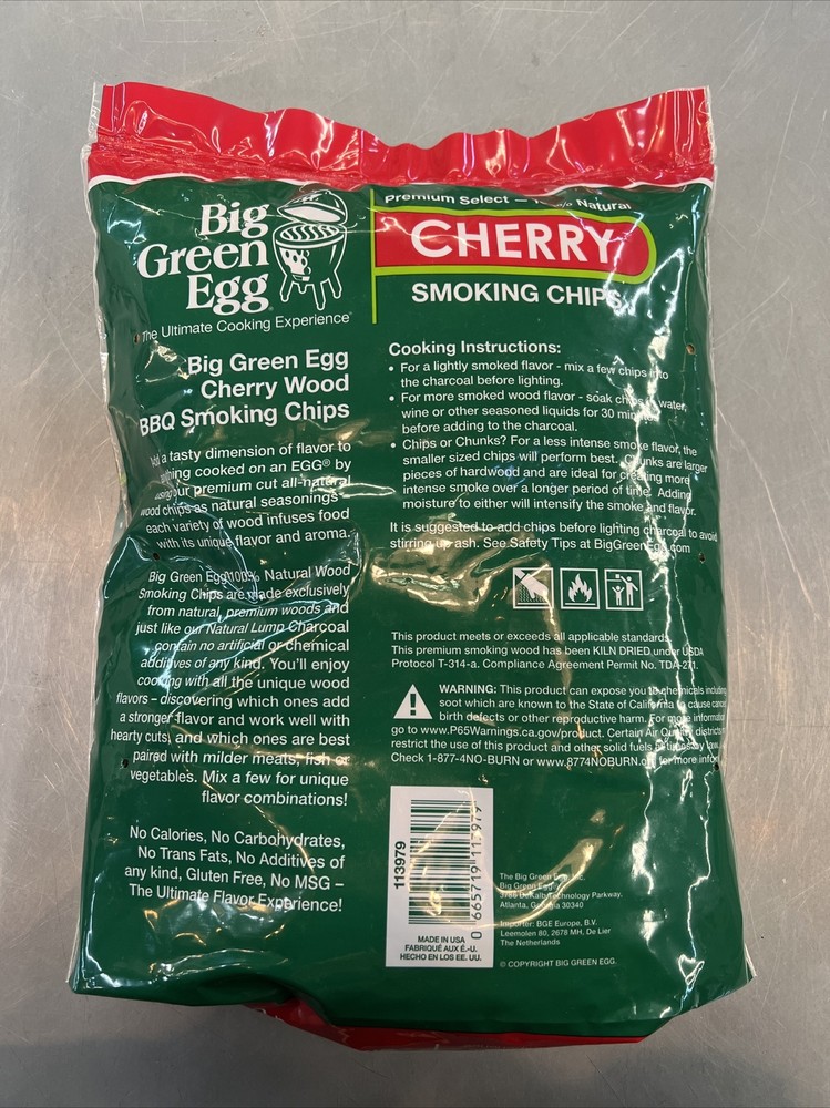 Big Green Egg Cherry Smoking Chips