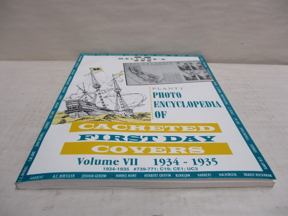 Mellone's Planty Photo Encyclopedia of Cacheted First Day Covers Vol 7 1934-1935